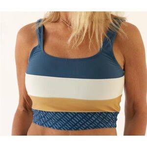 NWT Nani Swimwear Coastal Slate Core Crop Top Medium